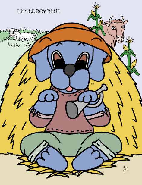 Farm animals and creatures appear in nursery rhymes this month. What did Little Boy Blue do? And, Tom, Tom the Piper's Son was very naughty. See four more.